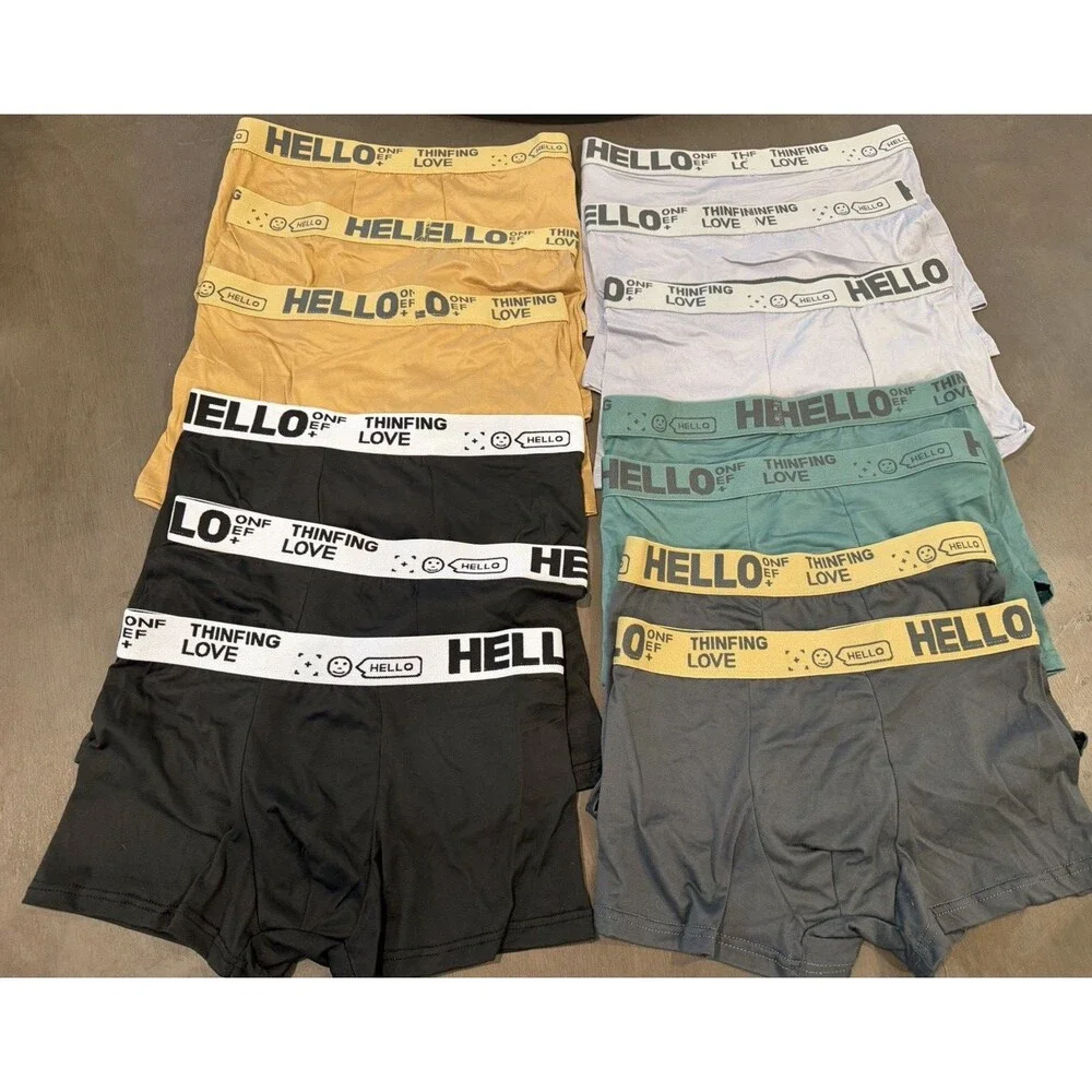 12 pack Men's Breathable Boxer Briefs Airflow Anti Medium Multicolor NEW